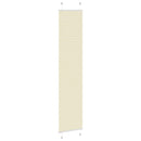 vidaXL pliszírozott redőny krém 45x200 cm szövetszélesség 44,4 cm