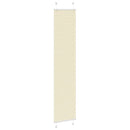 vidaXL pliszírozott redőny krém 50x200 cm szövetszélesség 49,4 cm