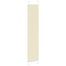 vidaXL pliszírozott redőny krém 50x200 cm szövetszélesség 49,4 cm