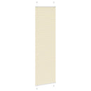 vidaXL pliszírozott redőny krém 55x200 cm szövetszélesség 54,4 cm
