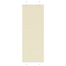 vidaXL pliszírozott redőny krém 70x200 cm szövetszélesség 69,4 cm