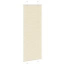 vidaXL pliszírozott redőny krém 70x200 cm szövetszélesség 69,4 cm