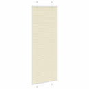 vidaXL pliszírozott redőny krém 75x200 cm szövetszélesség 74,4 cm