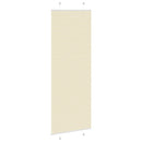 vidaXL pliszírozott redőny krém 75x200 cm szövetszélesség 74,4 cm