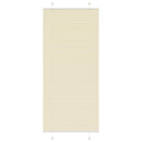 vidaXL pliszírozott redőny krém 85x200 cm szövetszélesség 84,4 cm