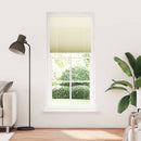 vidaXL pliszírozott redőny krém 85x200 cm szövetszélesség 84,4 cm