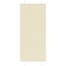 vidaXL pliszírozott redőny krém 90x200 cm szövetszélesség 89,4 cm