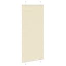 vidaXL pliszírozott redőny krém 90x200 cm szövetszélesség 89,4 cm