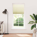 vidaXL pliszírozott redőny krém 95x200 cm szövetszélesség 94,4 cm
