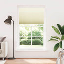 vidaXL pliszírozott redőny krém 110x200 cm szövetszélesség 109,4 cm