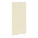 vidaXL pliszírozott redőny krém 110x200 cm szövetszélesség 109,4 cm