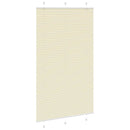 vidaXL pliszírozott redőny krém 115x200 cm szövetszélesség 114,4 cm