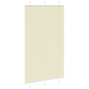 vidaXL pliszírozott redőny krém 120x200 cm szövetszélesség 119,4 cm