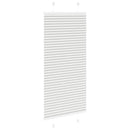 vidaXL pliszírozott redőny világosszürke 55x100 cm szövetszélesség