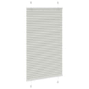 vidaXL pliszírozott redőny világosszürke 75x100 cm szövetszélesség