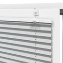 vidaXL pliszírozott redőny világosszürke 100x100 cm szövetszélesség