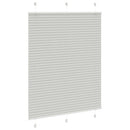 vidaXL pliszírozott redőny világosszürke 105x100 cm szövetszélesség