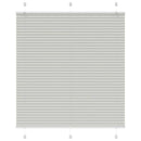 vidaXL pliszírozott redőny világosszürke 115x100 cm szövetszélesség