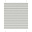 vidaXL pliszírozott redőny világosszürke 120x100 cm szövetszélesség