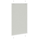 vidaXL pliszírozott redőny világosszürke 75x150 cm szövetszélesség
