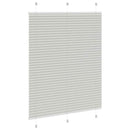 vidaXL pliszírozott redőny világosszürke 105x150 cm Szövetszélesség