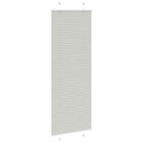 vidaXL pliszírozott redőny világosszürke 70x200 cm szövetszélesség