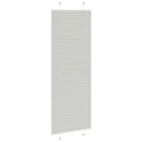 vidaXL pliszírozott redőny világosszürke 70x200 cm szövetszélesség