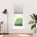 vidaXL pliszírozott redőny világosszürke 75x200 cm szövetszélesség
