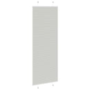 vidaXL pliszírozott redőny világosszürke 80x200 cm szövetszélesség