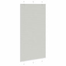 vidaXL pliszírozott redőny világosszürke 110x200 cm szövetszélesség