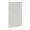 vidaXL pliszírozott redőny világosszürke 120x200 cm szövetszélesség