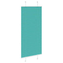 vidaXL pliszírozott redőny Benzinzöld 65x100 cm szövetszélesség