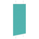 vidaXL pliszírozott redőny Benzinzöld 65x150 cm szövetszélesség