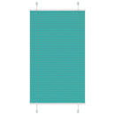 vidaXL pliszírozott redőny Benzinzöld 75x150 cm szövetszélesség