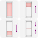 vidaXL pliszírozott redőny rózsaszín 75x200 cm szövetszélesség 74,4 cm