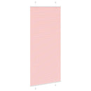 vidaXL pliszírozott redőny rózsaszín 85x200 cm szövetszélesség 84,4 cm