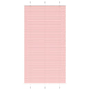 vidaXL pliszírozott redőny rózsaszín 110x200cm szövetszélesség 109,4cm