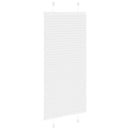 vidaXL pliszírozott redőny Fehér 55x100 cm szövetszélesség 54,4 cm