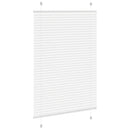 vidaXL pliszírozott redőny Fehér 85x100 cm szövetszélesség 84,4 cm