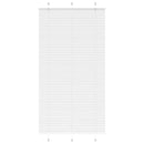 vidaXL pliszírozott redőny Fehér 110x200cm szövetszélesség 109,4cm