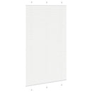 vidaXL pliszírozott redőny Fehér 115x200cm szövetszélesség 114,4cm