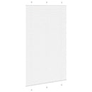 vidaXL pliszírozott redőny Fehér 120x200cm szövetszélesség 119,4cm