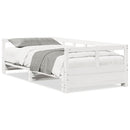 vidaXL fehér tömör fenyőfa kanapéágy matrac nélkül 90 x 200 cm