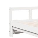 vidaXL fehér tömör fenyőfa kanapéágy matrac nélkül 90 x 200 cm