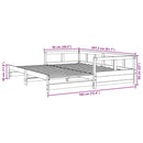 vidaXL fehér tömör fenyőfa kanapéágy matrac nélkül 90 x 200 cm