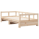 vidaXL tömör fenyőfa kanapéágy matrac nélkül 90 x 190 cm