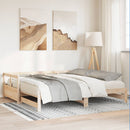 vidaXL tömör fenyőfa kanapéágy matrac nélkül 90 x 190 cm