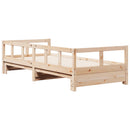 vidaXL tömör fenyőfa kanapéágy matrac nélkül 90 x 190 cm