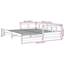 vidaXL tömör fenyőfa kanapéágy matrac nélkül 90 x 190 cm