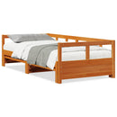 vidaXL viaszbarna tömör fenyőfa kanapéágy matrac nélkül 90 x 190 cm